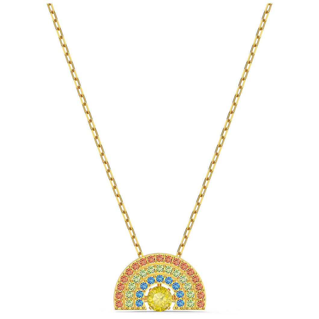 Swarovski Sparkling Dance Rainbow Necklace, Light multi-colored, 5521756