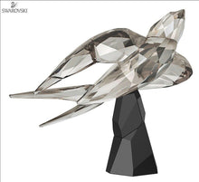 Load image into Gallery viewer, Swarovski Crystal Swallow Bird Sculpture Granite BNIB 5275745
