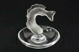 Lalique Crystal Ring Tray Fish Koi BNIB