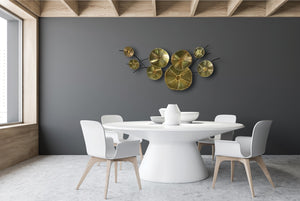 Artisan C Jere Golden Bloom Wall Art Home Decor