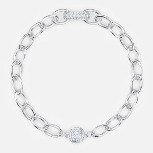 THE ELEMENTS:BRACELET RND CHAIN CRY/RHS