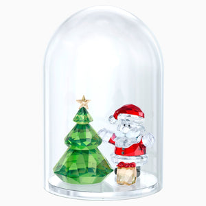 BELL JAR - CHRISTMAS TREE & SANTA