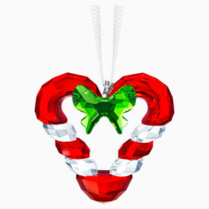 CANDY CANE HEART ORNAMENT