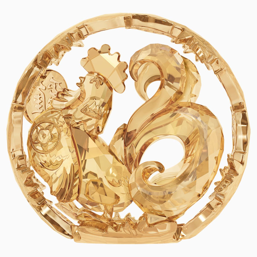 CHINESE ZODIAC - ROOSTER , GOLD TONE