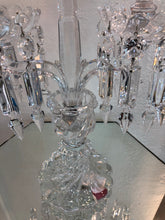 Load image into Gallery viewer, BACCARAT CRYSTAL BAMBOUS 2 LIGHT CANDELABRA
