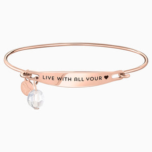LIVE WITH ALL YOUR HEART ID BA 14K RGS/M