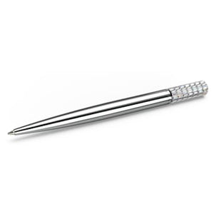 Lucent Ballpoint Pen, White, Chrome Plated
