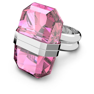 Lucent Ring, Magnetic, Pink, Rhodium Plated