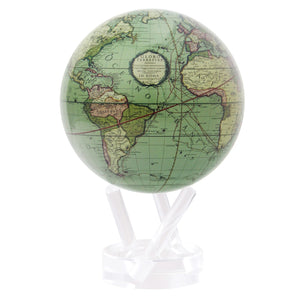 Mova Globe Antique Terrestrial Green GCT