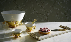 Michael Aram Cherry Blossom Porcelain Serving Bowl Salad