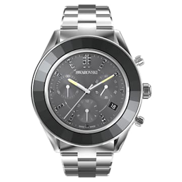 Octea Lux Sport Watch, Metal Bracelet, Black, Stainless Steel