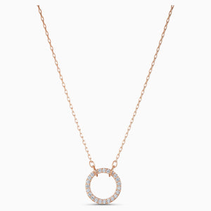 ONLY:NECKLACE RND CZWH/ROS