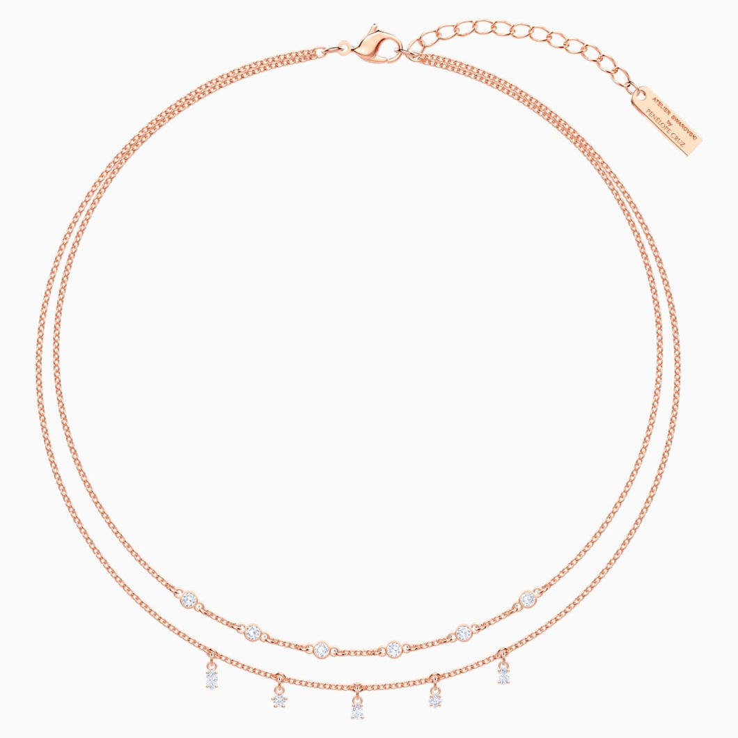 MOONSUN:NECKLACE DB CZWH/ROS