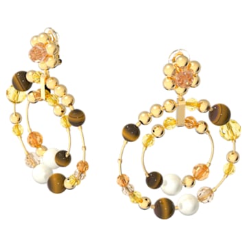 Somnia Hoop Earrings, Multicolored, Gold-tone Plated