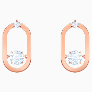 SPARKLING DC:PE STUD OVAL STUDS CZWH/ROS