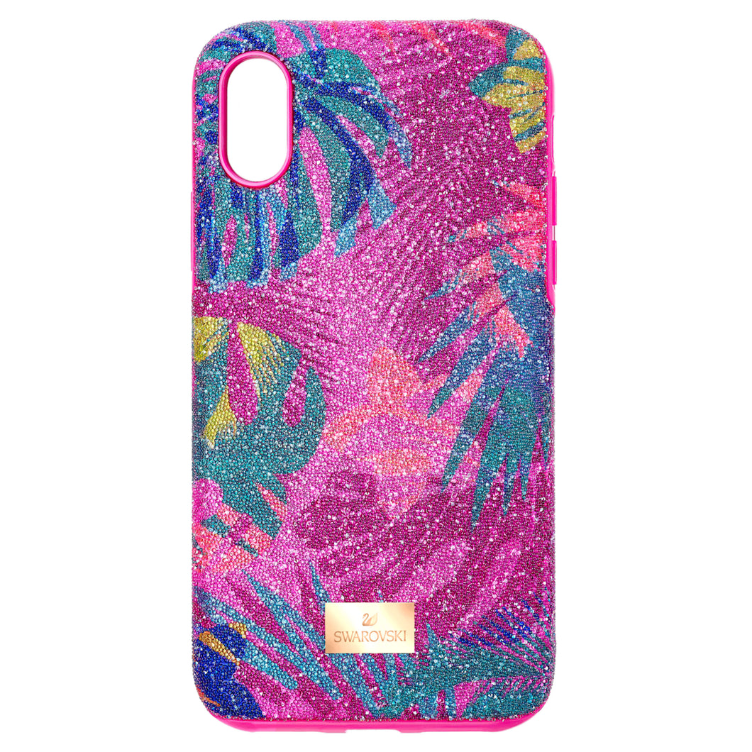 Tropical Smartphone Case with Bumper, iPhone® XS Max, Dark multi-colored